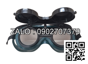 Kính hàn tròn 2 lớp trắng đen WG205