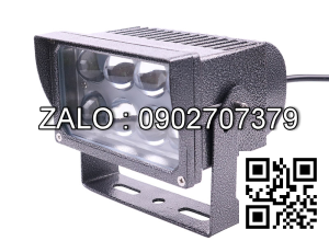 Đèn rọi cột ngoài trời 24W vuông cao cấp điện áp 12V 24V 220V