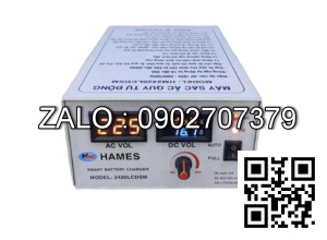 Máy sạc ắc quy tự động Hames 24V-200Ah HM-2420 LCD