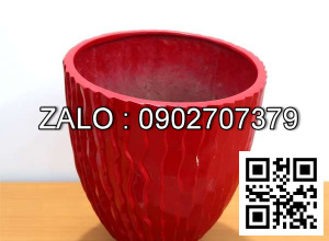 Chậu Composite  hình trứng vân sóng đứng