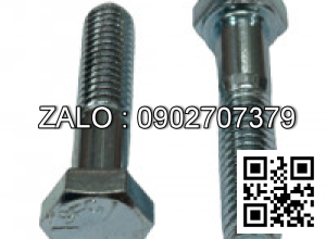 Bulong inox 304 M16x70mm, ren suốt