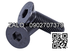 Bulong xi M8x25mm, ren suốt, gồm: tán, long đền