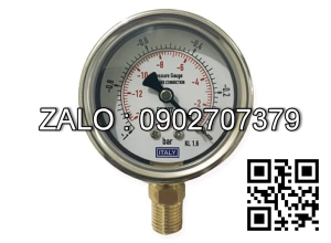 Đồng hồ áp suất 1 kim inox chân đứng 230 psi