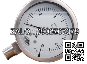 Đồng hồ áp suất 0-10 bar , Đường kinh 100mm