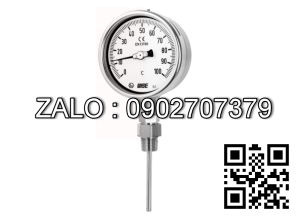 Đồng hồ đo nhiệt độ kiểu lưỡng kim dải đo 0-300 độ