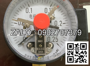 Đồng hồ áp suất 3 kim phi 100: YXC-100 , các dải từ 0~60MPA