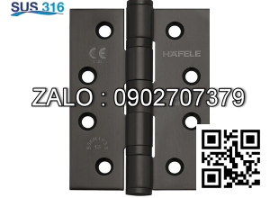 Bản lề lá inox 316 màu đen Hafele 926.98.063