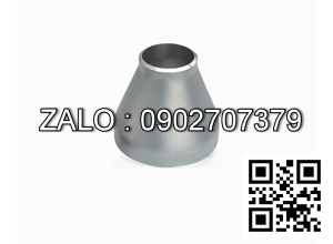 Bầu giảm đồng tâm công nghiệp, inox 304, SCH10, size DN125-100