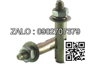 Tắc kê thép M10x80mm ( gồm: long đền, đai ốc )