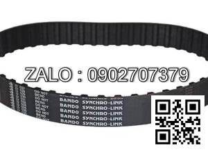 Dây curoa HTD 770-5M , bản rộng 96mm dán cao su xốp màu xanh dày 5mm