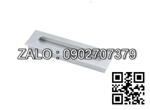 Tay nắm âm nhôm 128 Bạc