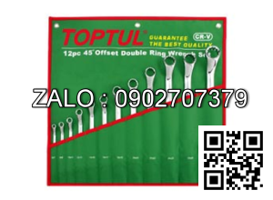 Bộ cờ lê 2 đầu miệng túi đựng màu xanh TOPTUL 12 chi tiết 6-32mm Mạ crôm
GAAA1206