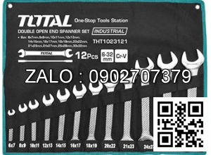 Bộ cờ lê 2 đầu miệng túi đựng màu đen TOPTUL 12 chi tiết 6-32mm Mạ crôm
GPAJ1202