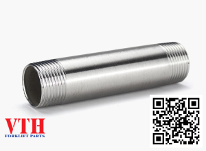 Nối inox 304 ren ngoài 2 dầu dài 200mm phi 76mm = 2-1/2″ = DN65