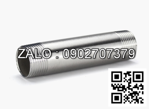 Nối inox 304 ren ngoài 2 dầu dài 200mm phi 114mm = 4″ = DN100