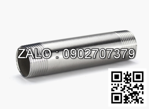Nối inox 304 ren ngoài 2 dầu dài 200mm phi 27mm = 3/4″ = DN20