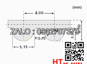Dây curoa S3M3001100010A bản 12mm