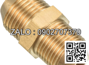 Nối 2 đầu ren ngoài thau 9.6mm = 1/8