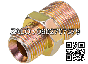 Nối 2 đầu ren ngoài thau 17mm = 3/8