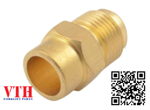 Nối 2 đầu ren ngoài thau 89mm = 3