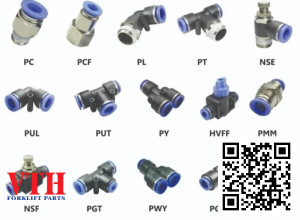 Đầu nối ống hơi khí nến PT