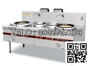 Bếp á 2 họng 2 nồi súp (có quạt thổi) Kingbetter BJSS-001