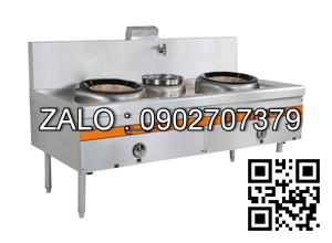 BẾP Á 2 HỌNG CÓ QUẠT THỔI 1 BẦU NƯỚC NEW WORLD ZCY2-52/104Y1