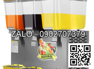 Máy làm lạnh nước trái cây 3 ngăn dạng xoay