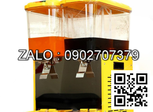 Máy làm lạnh nước trái cây 2 ngăn dạng xoay