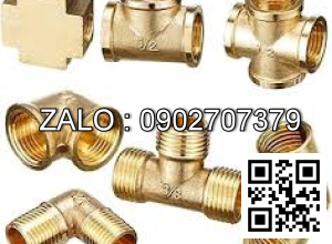 Đầu nối 3 đầu ren ngoài Thau 54mm = 1-3/4