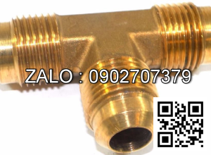 Đầu nối 3 đầu ren ngoài Thau = 3/8” x 1/8”