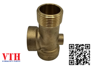 Đầu nối 3 đầu ren ngoài Thau = 3/8” x 1/8”