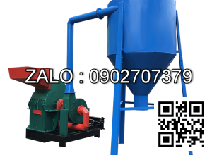 Máy nghiền buồng đập 50 + bầu cắt gió