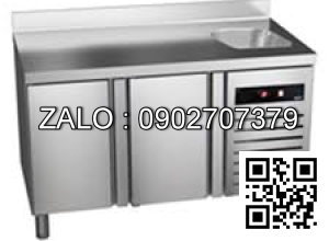 BÀN MÁT INOX PIZZA ASBER 388 LÍT GTP-8-250-40 LRLR