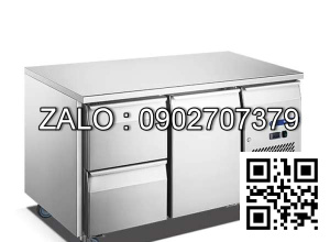 BÀN MÁT INOX 1 CÁNH 2 NGĂN KÉO 270 LÍT FURNOTEL FRUC-8-1