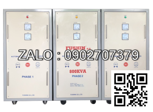 Ổn áp 3 pha cho năng lượng mặt trời 800KVA-Dải 350V-500V - Nhản hiệu : Fushin
