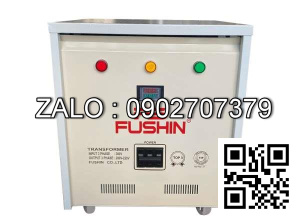 Biến áp cách ly 3P 380V/220V - 25KVA Dây Đồng - Nhản hiệu : Fushin