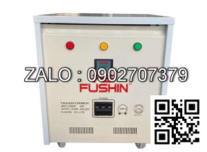 Biến áp cách ly 3P 380V/220V 3KVA - Dây Đồng - Nhản hiệu : Fushin