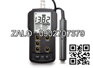 Máy đo tổng chất rắn hòa tan TDS ba thang đo Hanna HI8734 (0.0 - 199.9 mg/L (ppm); 0 - 1999 mg/L (ppm); 0.00 - 19.99 g/L (ppt))