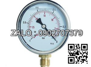 Đồng hồ đo áp suất âm -1 - 0