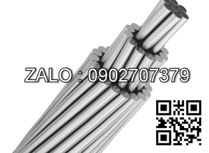 Dây nhôm trần xoăn A có tiết điện >50mm2 đến = 160mm2