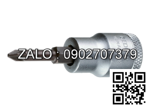 Đầu tuýp mũi vít hoa thị(torx) Asaki 1/2xT20x55mm Mạ crom AK-7301