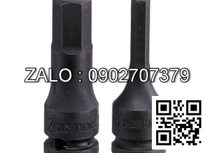 Đầu tuýp mũi lục giác(hex) Asaki 1/2xH12x100mm Mạ crom AK-7231