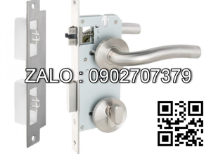 Khóa cửa phân thể Vickini 37106.101 SSS inox mờ ruột chốt