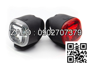 Bộ Đèn Trước Sau Xe Đạp 8 Pin CR2032