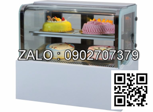 TỦ TRƯNG BÀY BÁNH KEM KÍNH VUÔNG ĐỂ BÀN RATIOX SCFD-090