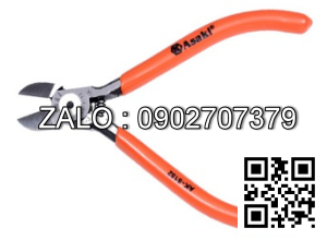 Kìm cắt mỏ chéo cán bọc nhựa Mạ
crom Asaki 5/125mm AK-8145