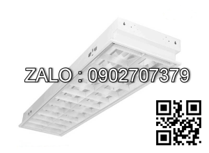 Máng đèn huỳnh quang âm trần Paragon 18/20W T8-T10 PRFA218 606x302x88mm-(2 bóng)