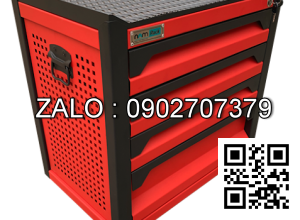 Tủ dụng cụ gia đình 4 ngăn có khóa OKASU F0RD4-R (Đỏ)