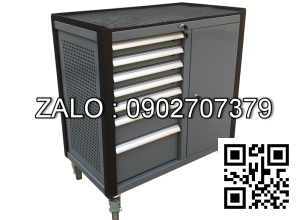 Tủ dụng cụ 8 ngăn kèm hộc có khóa OKASU N1RD8